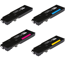 XEROX C400 / C405 Extra High Yield Laser Toner Cartridge Set Black Cyan Magenta Yellow