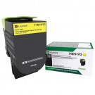 Brand New Original Lexmark 71B1HY0 Yellow High Yield Laser Toner Cartridge (Return Program)