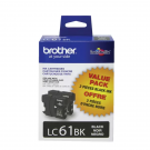 Brand New Original BROTHER LC61BK INK / INKJET Cartridge Black (2-Pack)