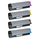 OKIDATA CX2032 (Type C8) Laser Toner Cartridge Set Black Cyan Yellow Magenta