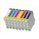 EPSON T054 (R800 / R1800) INK / INKJET Cartridge Set Black Glossy Cyan Yellow Magenta Black Photo Matte Black Red Blue