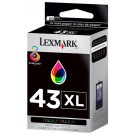 Original LEXMARK 18Y0143 #43XL INK / INKJET Cartridge Tri-Color High Yield