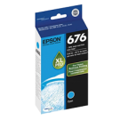 Brand New Original EPSON T676XL220 676XL High Yield INK / INKJET Cartridge Cyan