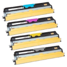 Konica Minolta 1600W High Yield Laser Toner Cartridge Set Black Cyan Yellow Magenta