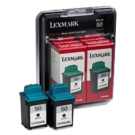 Brand New Original Lexmark 16G0093 #50 INK / INKJET Cartridge (2-Pack)