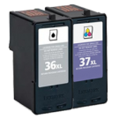 LEXMARK 18C2170 / 18C2180 36XL / 37XL High Yield INK / INKJET Cartridge Black Color COMBO PACK