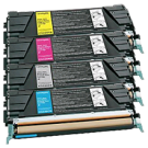 LEXMARK / IBM C520 Laser Toner Cartridge Set Black Cyan Yellow Magenta