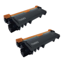 PACK of 2-Brother TN660 Laser Toner Cartridge Black High Yield