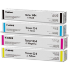 Brand New Original CANON OEM-034 Set (034) Laser Toner Cartridge Set