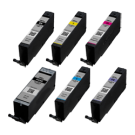 Canon Pgi-280XXL (Cli-281XXL) Super High Yield Ink / Inkjet Cartridge Set Black Cyan Magenta Yellow Photo Black Photo Blue