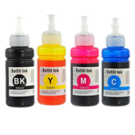 EPSON 664 Dye INK / INKJET Bottle Set Black Cyan Magenta Yellow