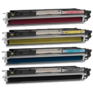 HP 126A Laser Toner Cartridge Set Black Cyan Magenta Yellow