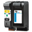 HP 51645A / C6578A (45A / 78A) INK / INKJET Cartridge Combo Pack Black Tri-Color