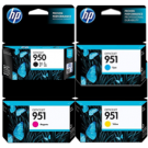 Brand New Original HP 950 / 951 INK/INKJET Cartridge Set Black Cyan Yellow Magenta