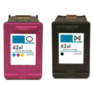 HP 62XL INK / INKJET Cartridge High Yield COMBO PACK Black and Tri-color