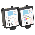 HP C5010A / C5011A (14 / 14) INK / INKJET Cartridge Combo Pack Black Tri-Color