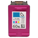 HP CC644WC HP 60XL Tri-Color High Yield Inkjet Cartridge