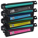 HP CP3525 Laser Toner Cartridge Set Black Cyan Yellow Magenta