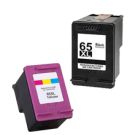 HP N9K03AN / N9K04AN (#65XL) High Yield INK / INKJET Cartridge Combo Pack Black Tri-Color