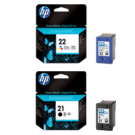 Brand New Original HP C9351AN / C9352AN (21 / 22) INK / INKJET Cartridge Combo Pack Black Tri-Color