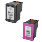 HP F6U63AN / F6U64AN (HP 63XL) High Yield INK / INKJET Cartridge Combo Pack Black Tri-Color