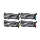 HP 654X High Yield Laser Toner Cartridge Set Black Cyan Magenta Yellow