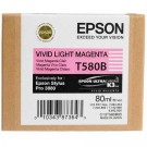 Brand New Original EPSON T580B00 INK / INKJET Cartridge Vivid Light Magenta