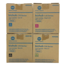 Brand New Original KONICA MINOLTA TNP22 Laser Toner Cartridge Set Black Cyan Magenta Yellow