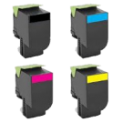 LEXMARK 701X Laser Toner Cartridge Extra High Yield Set Black Cyan Magenta Yellow