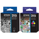 ~Brand New Original OEM-EPSON T215 (T215120 / T215530) INK / INKJET Cartridge Combo Pack Black Tri-Color