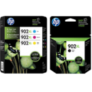 Brand New Original OEM-HP 902XL (BCMY) INK / INKJET Cartridge Black Cyan Yellow Magenta High Yield