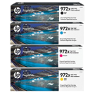 Brand New Original HP 972X High Yield INK / INKJET Cartridge Set Black Cyan Magenta Yellow