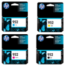 ~Brand New Original HP 952 INK / INKJET Cartridge Set Black Cyan Yellow Magenta