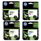 ~Brand New Original HP 952XL High Yield INK / INKJET Cartridge Set Black Cyan Yellow Magenta