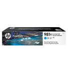 Brand New Original HP L0R13A (HP981) Extra High Yield Ink Cartridge Cyan