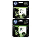 Brand New OEM Original HP OEM-N9K03AN / N9K04AN (#65XL) High Yield INK / INKJET Cartridge Combo Pack Black Tri-Color