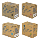 Brand New Original OEM-KONICA MINOLTA C3350 / C3850 (TNP-48) Laser Toner Cartridge Set Black Cyan Magenta Yellow