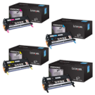 Brand New Original LEXMARK / IBM X560N High Yield Laser Toner Cartridge Set Black Cyan Yellow Magenta