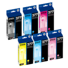 Brand New Original EPSON T277 INK / INKJET Cartridge Set Black Cyan Magenta Yellow Light Cyan Light Magenta
