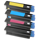 OKIDATA C3100 / C3200 Laser Toner Cartridge Set Black Cyan Yellow Magenta