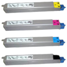 OKIDATA C9600 / C9800 Laser Toner Cartridge Set Black Cyan Yellow Magenta