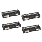 RICOH SP C250 (C250A) Laser Toner Cartridge Set Black Cyan Magenta Yellow