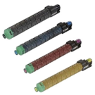 RICOH SPC 830 / 831 Laser Toner Cartridge Set Black Cyan Yellow Magenta