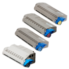 TOSHIBA TFC34 Laser Toner Cartridge Set Black Cyan Magenta Yellow