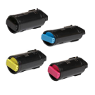 Xerox C500/C505 Laser Toner Cartridge Set Black Cyan Magenta Yellow